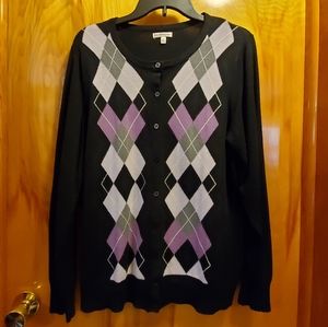 Croft & Barrow argyle cardigan